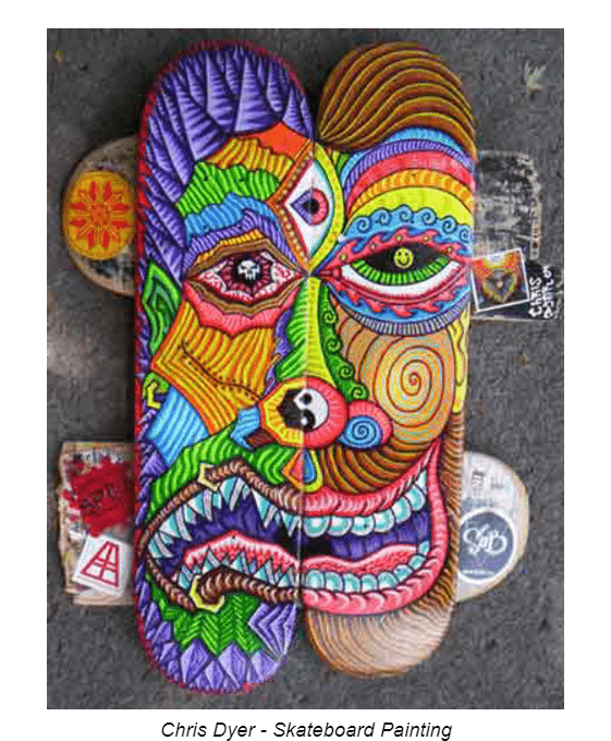 Transforming Old Skateboard Into Art Sculpture 2